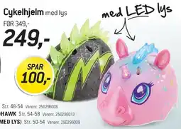 Thansen Cykelhjelm med lys tilbud