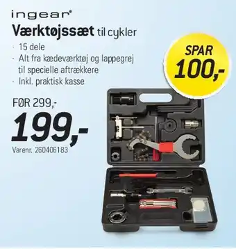 Værktøjssæt til cykler