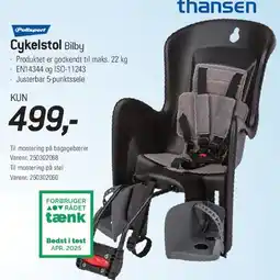 Thansen Cykelstol Bilby tilbud