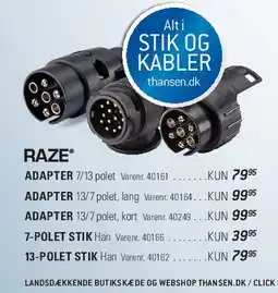 Thansen Alt i STIK OG KABLER tilbud