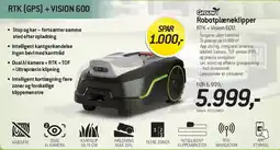 Thansen Robotplæneklipper RTK + Vision 600 tilbud