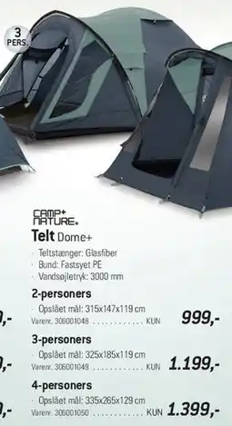 Thansen Telt Dome+ tilbud
