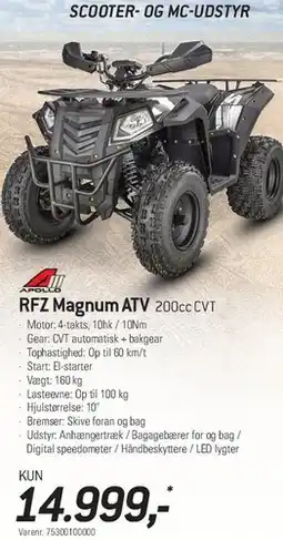 Thansen RFZ Magnum ATV 200cc CVT tilbud