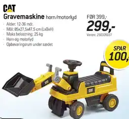 Thansen Gravemaskine horn/motorlyd tilbud