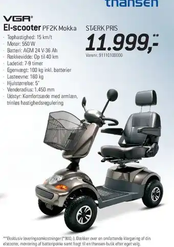 El-scooter PF2K Mokka