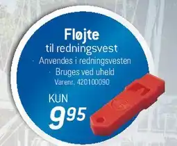 Thansen Fløjte til redningsvest tilbud