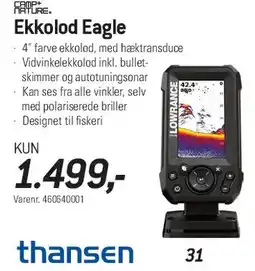 Thansen Ekkolod Eagle tilbud