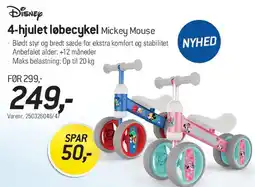 Thansen 4-hjulet løbecykel Mickey Mouse tilbud