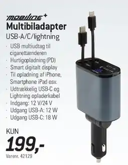 Thansen Multiladapter USB-A/C/Lightning tilbud