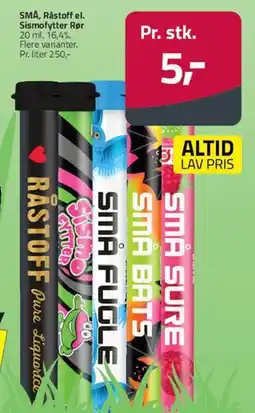 Fleggaard SMÅ/Råstoff - små tubevarianter tilbud