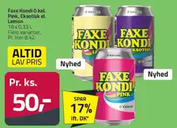 Fleggaard Faxe Kondi (dåser/flasker) tilbud