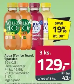 Fleggaard Aqua D'or Ice Tea / Sparkles tilbud