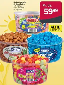 Fleggaard Store bøtter (Haribo / MAOAM) tilbud