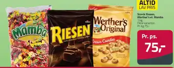 Fleggaard Storck Riesen / Werther's / Mamba tilbud