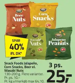 Fleggaard Snack Foods (assorterede nøddesnacks) tilbud