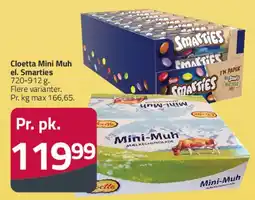 Fleggaard Cloetta Mini Muh / Smarties tilbud