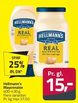 Fleggaard Hellmann's Real Mayonnaise tilbud