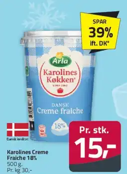Fleggaard Karolines Creme Fraiche 18% tilbud