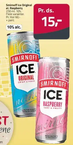 Fleggaard Smirnoff Ice (Original / Raspberry) tilbud