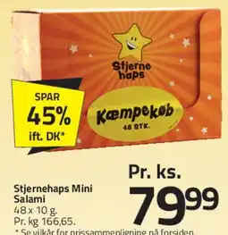 Fleggaard Stjernehaps Mini Salami (kæmpekøb) tilbud