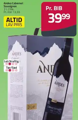 Fleggaard Andes Cabernet Sauvignon (3 L) tilbud