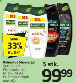 Fleggaard Palmolive Showergel (5 stk.) tilbud