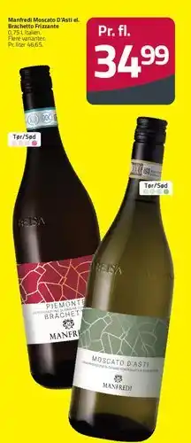 Fleggaard Manfredi Moscato D'Asti / Brachetto Frizzante tilbud