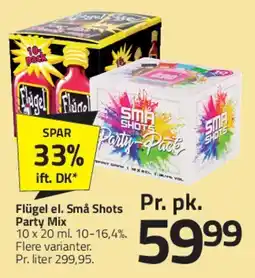 Fleggaard Flügel / Små Shots Party Mix tilbud