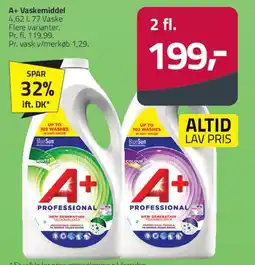 Fleggaard A+ Professional Vaskemiddel tilbud
