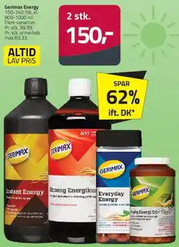 Fleggaard Gerimax Energy (flasker / produkter) tilbud
