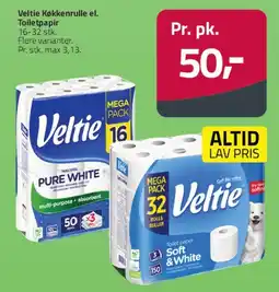 Fleggaard Veltie køkkenrulle / toiletpapir tilbud