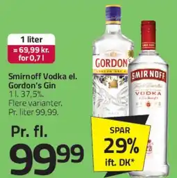 Fleggaard Smirnoff Vodka / Gordon's Gin tilbud