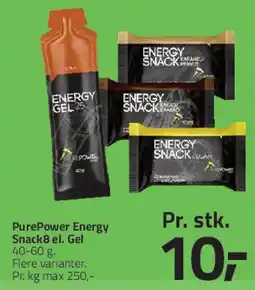 Fleggaard PurePower energy snack / gel tilbud