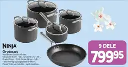 Din Isenkræmmer Ninja Grydesæt 9 dele tilbud