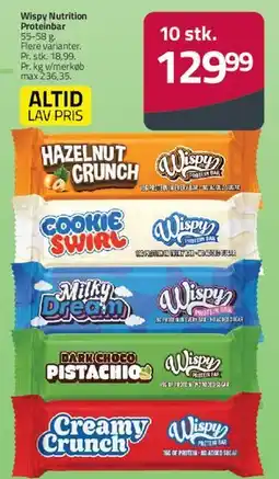 Fleggaard Wispy Nutrition proteinbar (pakke) tilbud