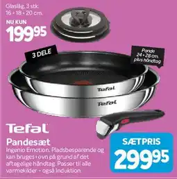 Din Isenkræmmer Tefal Pandesæt (Ingenio Emotion) tilbud