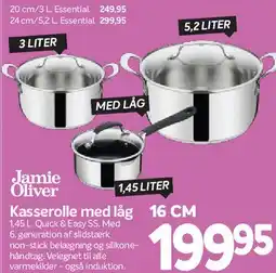 Din Isenkræmmer Jamie Oliver Kasserolle med låg tilbud