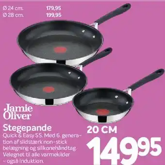Din Isenkræmmer Jamie Oliver Stegepande tilbud