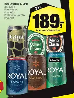 Calle Royal / Odense / Giraf (3 stk.) tilbud