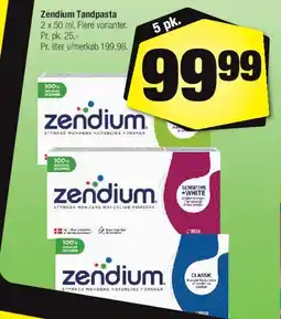Calle Zendium Tandpasta (pakke) tilbud