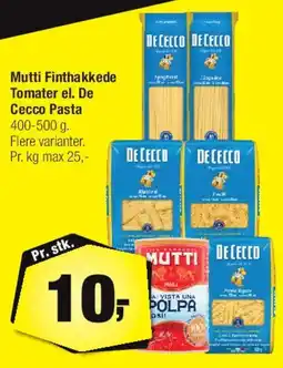 Calle Mutti Finthakkede Tomater / De Cecco Pasta tilbud