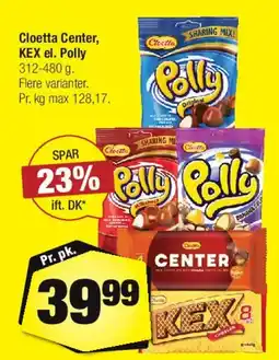Calle Cloetta Center / KEX / Polly tilbud