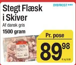 ABC Lavpris Stegt Flæsk i Skiver tilbud