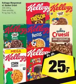 Calle Kelloggs Morgenmad / Quaker Cruesli tilbud