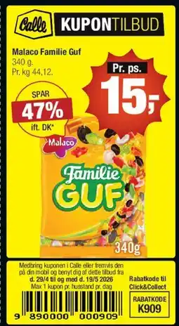 Calle Malaco Familie Guf 340 g tilbud
