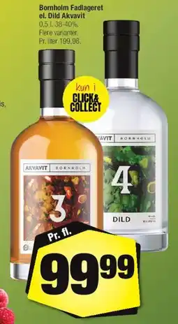 Calle Bornholm Fadlagret / Dild Akvavit tilbud