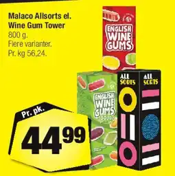 Calle Malaco Allsorts / Wine Gum Tower tilbud