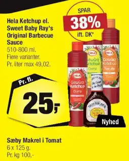 Calle Hela Ketchup / Sweet Baby Ray's Original Barbecue Sauce tilbud