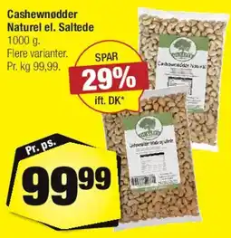 Calle Cashewnødder (naturel el. saltede) tilbud