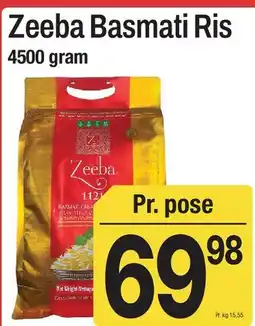 ABC Lavpris Zeeba Basmati Ris tilbud